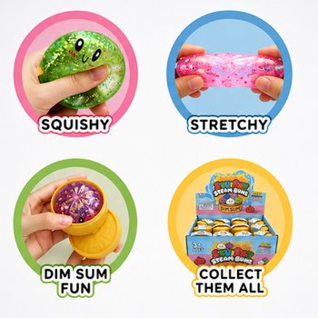 RAGE - Đồ Chơi Squishy B&aacute;nh Bao Kim Tuyến Nhỏ (K&iacute;ch Thước 5.5x5.5x3cm) - Viral 2026 Fidget Toy (24 C&aacute;i)