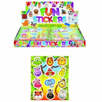 NHÃN DÁN FUN STICKERS – MẪU: THÚ RỪNG XANH (120 chiếc)
