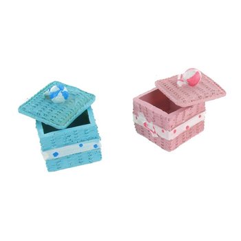 Hộp Đựng Đồ Trang Trí - Hồng/Xanh Dương (Set 2 Cái)