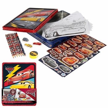 Bộ Đồ Chơi Thủ Công & Vẽ 3D DISNEY CARS Trong Hộp Thiếc (12 cái)