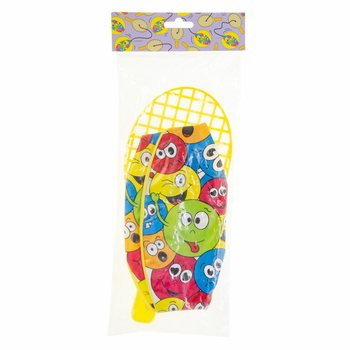 Vợt Paddle k&egrave;m B&oacute;ng - Smiley (12 c&aacute;i)