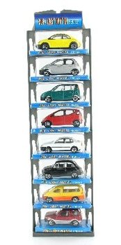Bộ 8 Xe Đồ Chơi Kim Loại Có Vỉ Treo