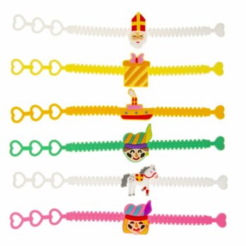 SINTERKLAAS - VÒNG TAY SILICON CHO TRẺ EM (12 cái)