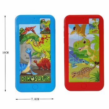 Tr&ograve; chơi xếp h&igrave;nh trượt Khủng long - 8x16 cm