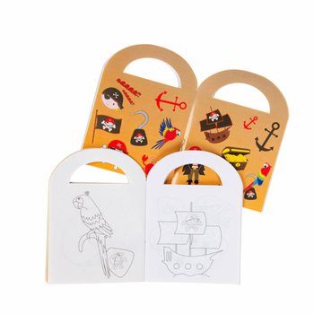 S&aacute;ch t&ocirc; m&agrave;u mini chủ đề cướp biển k&egrave;m nh&atilde;n d&aacute;n