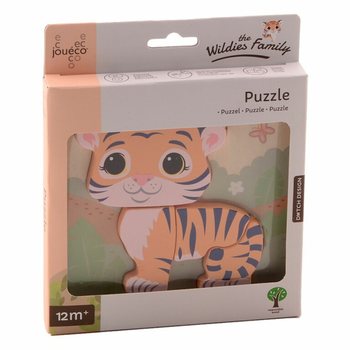JOUECO - BỘ ĐỒ CHƠI GH&Eacute;P H&Igrave;NH GỖ THE WILDIES FAMILY - Từ 12 Th&aacute;ng (12 bộ)