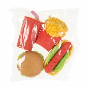 Bộ 4 G&ocirc;m Tẩy Fast Food (Hộp Trưng B&agrave;y 12 bộ)