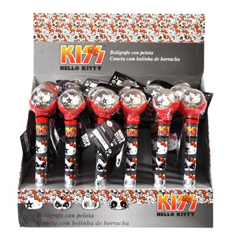 HELLO KITTY - B&Uacute;T BI V&Agrave; B&Oacute;NG NẢY 2 TRONG 1 - ĐỎ (24 c&acirc;y)
