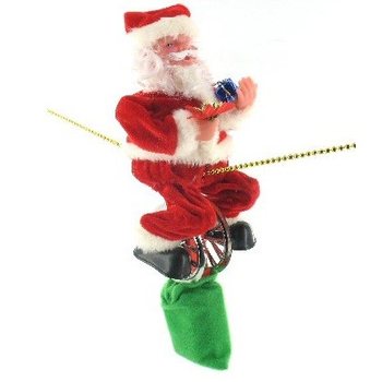 &Ocirc;ng Gi&agrave; Noel Đi Xe Đạp Một B&aacute;nh (2 m&oacute;n)