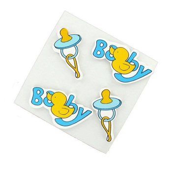 NHÃN DÁN TRANG TRÍ - XANH DƯƠNG BABY (20 chiếc)