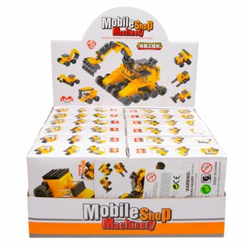 Khối x&acirc;y dựng - Xe c&ocirc;ng tr&igrave;nh (12 c&aacute;i)