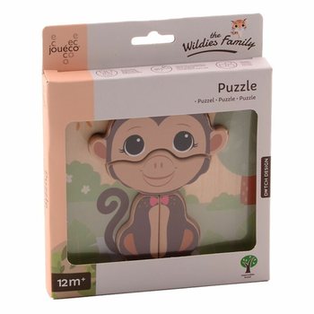 JOUECO - BỘ ĐỒ CHƠI GH&Eacute;P H&Igrave;NH GỖ THE WILDIES FAMILY - Từ 12 Th&aacute;ng (12 bộ)