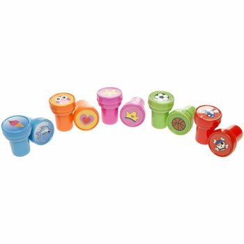 Bộ Con Dấu Đồ Chơi Nhiều Mẫu Trong Hộp Trưng B&agrave;y (60 chiếc) - B&aacute;n Sỉ