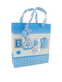 T&uacute;i Đựng Qu&agrave; Sơ Sinh - M&agrave;u Xanh Baby (12 chiếc)
