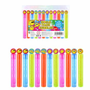 Cây thổi bong bóng xà phòng Smiley nhiều màu (1 Gói 12 cây)