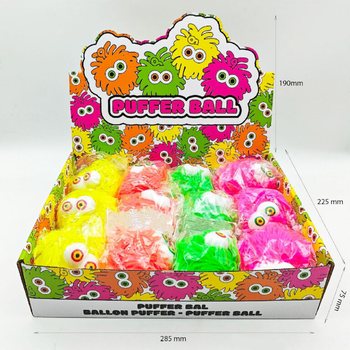 B&Oacute;NG PUFFER C&Oacute; MẮT - 10CM - TRONG HỘP TRƯNG B&Agrave;Y (12 c&aacute;i)