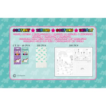 BỘ HORECA HO&Agrave;N CHỈNH KỲ L&Acirc;N - 48x Bộ B&uacute;t Ch&igrave; M&agrave;u + 100x Tranh T&ocirc; M&agrave;u + 100x Khăn Ăn (248 M&oacute;n)