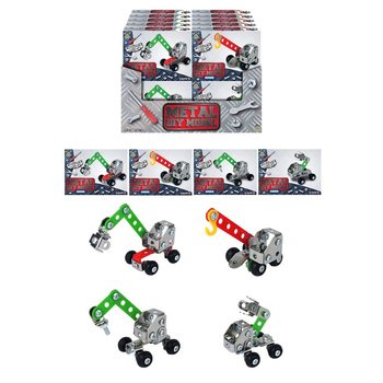 Bộ Lắp Ráp Xe Công Trình Bằng Kim Loại - Hộp Trưng Bày (24 chiếc)