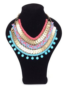 Vòng Cổ Màu Ngọc Lam Hồng (1 chiếc)