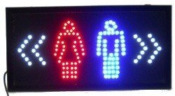 Bảng Hiệu Đ&egrave;n LED Nh&agrave; Vệ Sinh - TOILET / WC