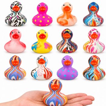 VỊT CAO SU NHIỀU M&Agrave;U SẮC - K&Iacute;CH THƯỚC: 5.6x5x5.7 Cm (12 Con)