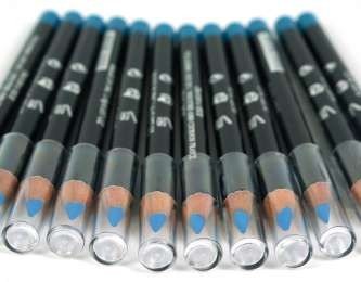 Chì kẻ mắt & viền môi Màu xanh nhạt (12 chiếc)
