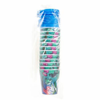 Ly Uống Nước / Ly Đựng Kem K&egrave;m Ống H&uacute;t &ndash; Động Vật Biển (12 c&aacute;i)