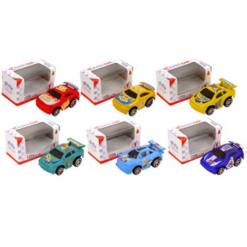 Xe đồ chơi l&ecirc;n d&acirc;y c&oacute;t Pull Back trong hộp qu&agrave; - Kệ trưng b&agrave;y (24 chiếc)