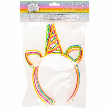 Bờm T&oacute;c Kỳ L&acirc;n / Unicorn Tiara, Phối Nhiều M&agrave;u Neon (24 chiếc)