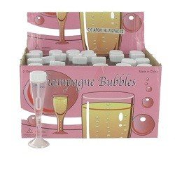 Đồ Chơi Thổi Bong Bóng Hình Ly Champagne (24 cái) - Đám Cưới