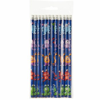 Bút Chì Quái Vật có Gôm (12 cây)