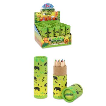 12 B&uacute;t Ch&igrave; M&agrave;u Trong Ống: Mẫu Động Vật Rừng Xanh - K&egrave;m Khay Trưng B&agrave;y (20 chiếc)