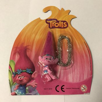 Móc khóa mô hình Trolls vỉ giấy (12 chiếc)