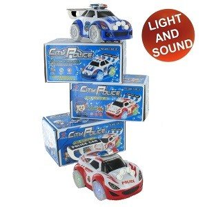 Xe Đua Cảnh Sát Chạy Pin Bump & Go (Bộ 2 Chiếc)
