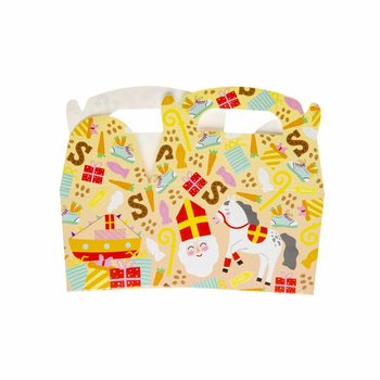Hộp qu&agrave; b&aacute;nh Sinterklaas 12x12.5x6 cm (12 c&aacute;i)