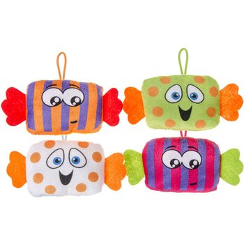 KẸO BÔNG PLUSH - DÀI 23 CM - NHIỀU MÀU (24 cái)