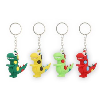 M&oacute;c Kh&oacute;a Khủng Long 3D - Nhiều M&agrave;u (12 c&aacute;i)