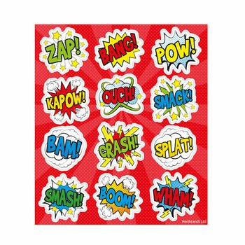 Nh&atilde;n d&aacute;n vui nhộn: Kệ trưng b&agrave;y Comic Signs (120 tờ)