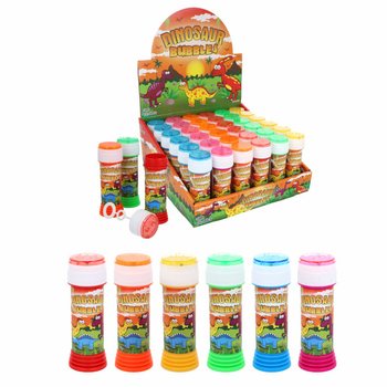 Bong bóng xà phòng Khủng long 50ml kèm trò chơi rèn luyện - Hộp trưng bày 36 cái