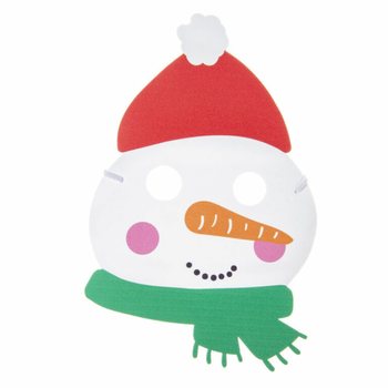 Mix Mặt Nạ Gi&aacute;ng Sinh Bằng Xốp - &Ocirc;ng Gi&agrave; Noel, Tuần Lộc & Người Tuyết (48 chiếc)