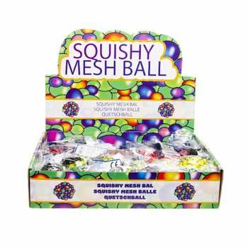 B&Oacute;NG B&Oacute;P SQUISHY LƯỚI - Đường k&iacute;nh: 5 CM - NHIỀU M&Agrave;U SẮC RỰC RỠ TRONG HỘP TRƯNG B&Agrave;Y (24 c&aacute;i)