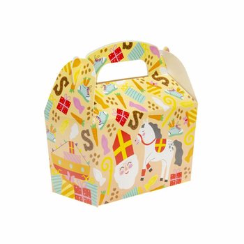 Hộp qu&agrave; b&aacute;nh Sinterklaas 12x12.5x6 cm (12 c&aacute;i)