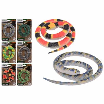 Đồ chơi Rắn Animal World tr&ecirc;n Thẻ (60 cm) - Hộp trưng b&agrave;y 24 c&aacute;i