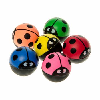 B&oacute;ng Nảy Họa Tiết Bọ C&aacute;nh Cam &Oslash; 3,2 cm Trong Hộp Trưng B&agrave;y (48 c&aacute;i)