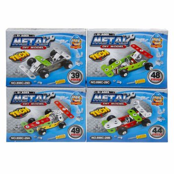 Bộ Mô Hình Lắp Ráp Xe Đua Kim Loại (Hộp Trưng Bày 24 Cái)