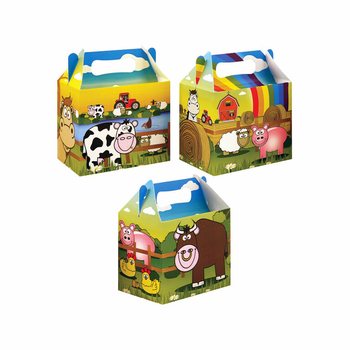 Hộp Đựng Phần Ăn Trẻ Em Chủ Đề Nông Trại – 14 x 9.5 x 18 cm (Set 12 Cái)