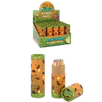 12x B&uacute;t Ch&igrave; M&agrave;u Trong Ống: Mẫu: Khủng Long - K&egrave;m Khay Trưng B&agrave;y (20 chiếc)