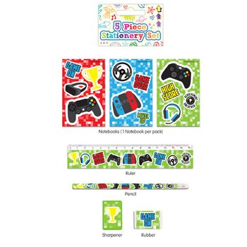 BỘ DỤNG CỤ HỌC TẬP GAMER 5 MÓN (24 bộ)