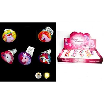 NHẪN KỲ LÂN UNICORN PHÁT SÁNG LED CHO BÉ TRONG HỘP TRƯNG BÀY (50 chiếc)
