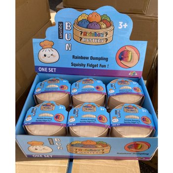 RAGE - RAINBOW Squishy Bun Dumplings LỚN (8.5 x 8.5 x 4.8 Cm) - Đồ chơi Viral 2026 (12 c&aacute;i)